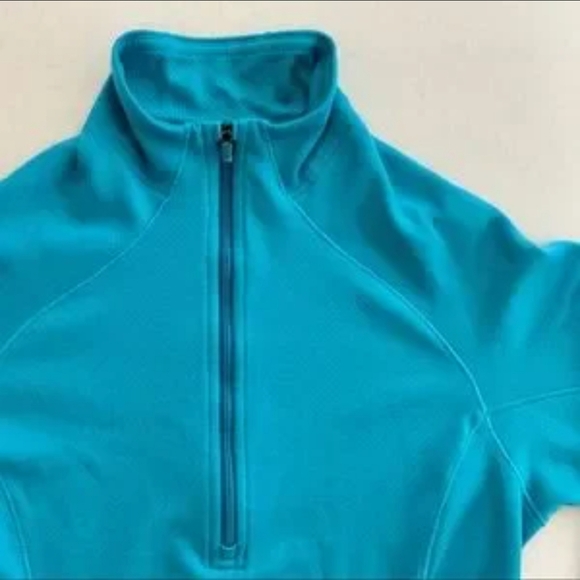 Patagonia Capilene 3 Women 1/4 Zip Baselayer Performance Sz S/M Blue Green - Picture 11 of 12